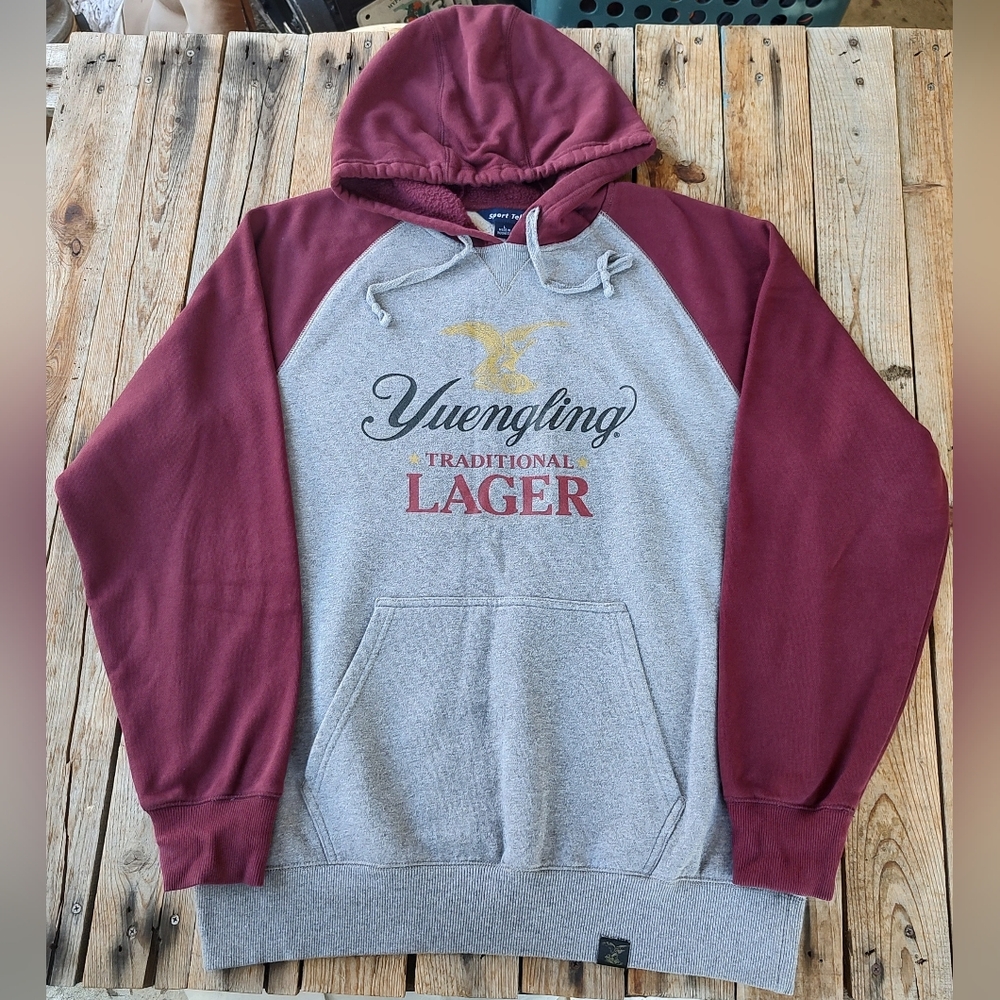 2000's Yuengling Traditional Lager cut & sew hoodie  men's size XL